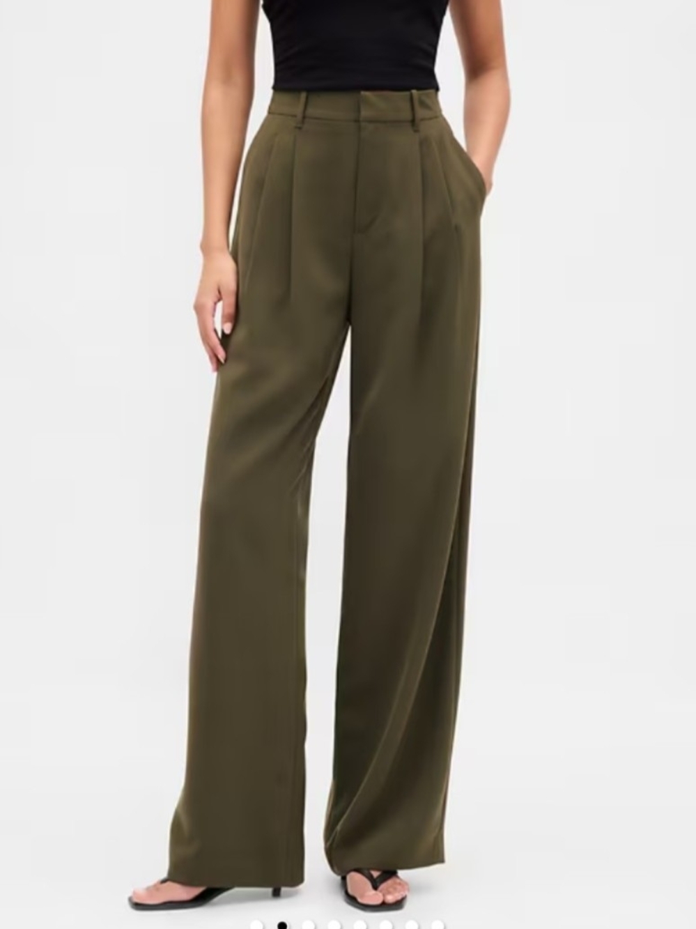 Gap High Rise Pleated Trousers